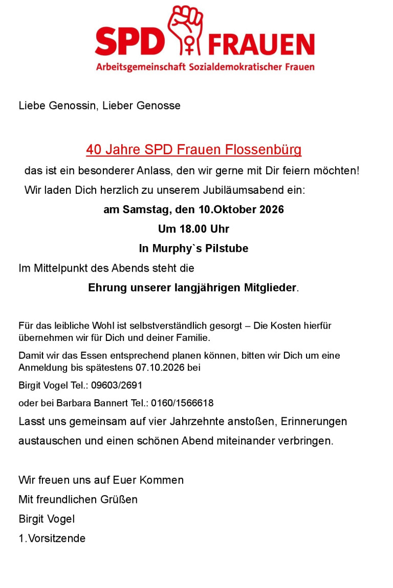 40 Jahre SPD Frauen